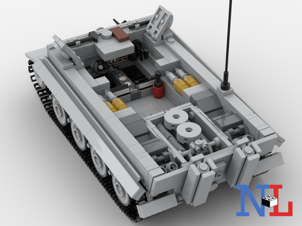 LEGO MOC WW2 Tiger E German Tank V2 by NLBricks | Rebrickable - Build ...