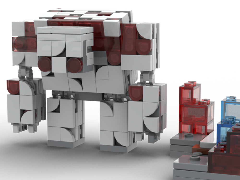 LEGO MOC Minecraft Dungeons Redstone Golem by FyreDragon | Rebrickable ...