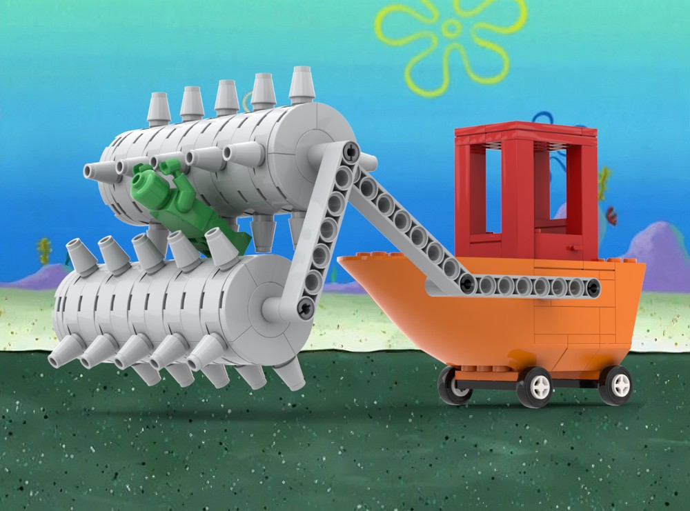 LEGO MOC Spike Crusher Mobile / Spike Rollers vehicle from SpongeBob ...