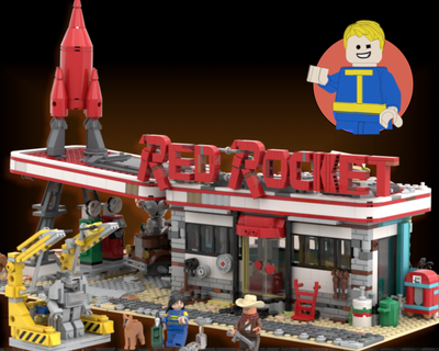 Red Rocket Modular Gas Station from Fallout