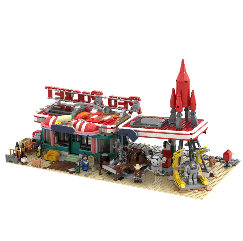 LEGO MOC Red Rocket Modular Gas Station from Fallout by Dream Build ...