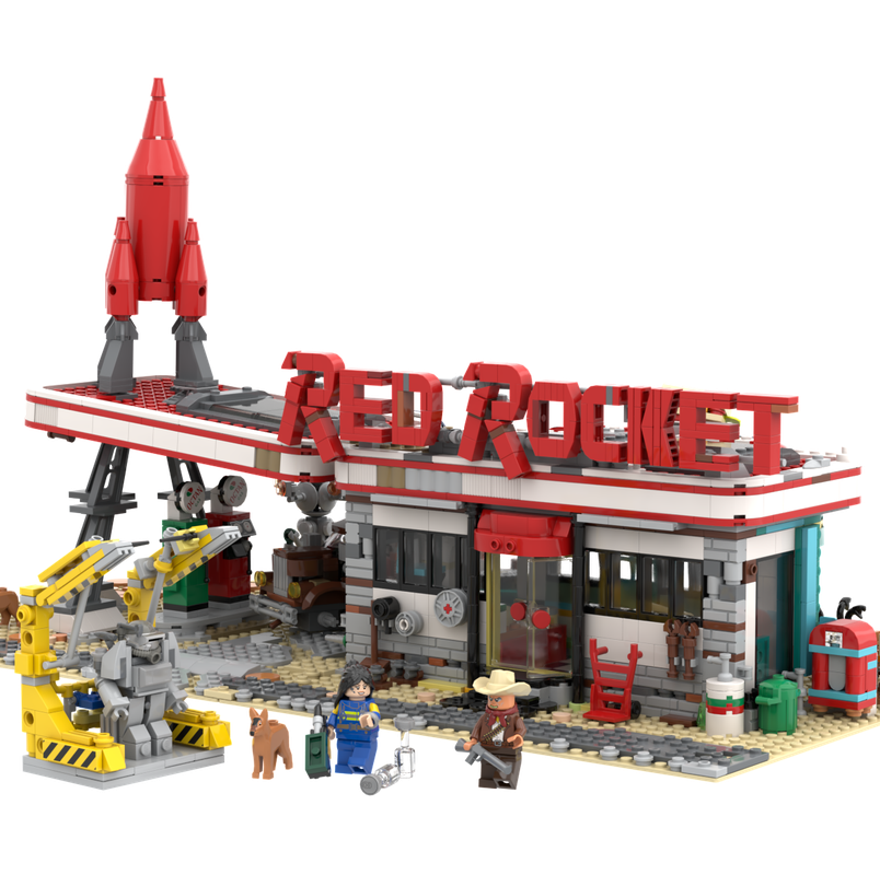 LEGO MOC Red Rocket Modular Gas Station from Fallout by Dream Build ...