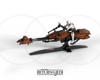LEGO MOC Imperial 74-Z speeder Bike with scout trooper by jellco
