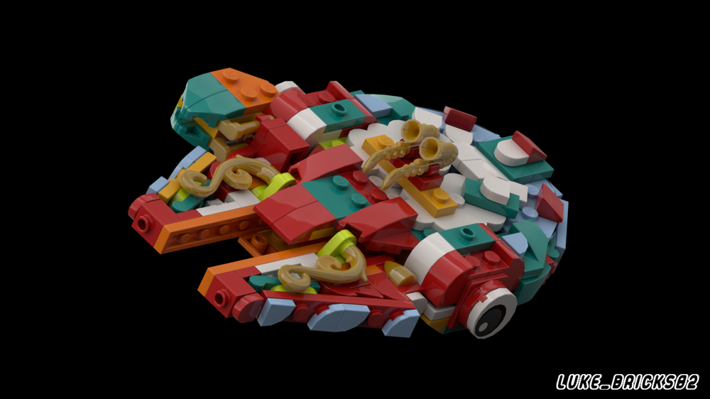 Lego Star Wars Millennium Falcon Rainbow LEGO MOC Millennium