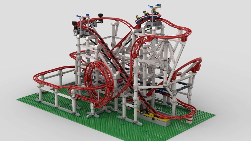 LEGO MOC-180808 Basic Roller Coaster by BKu | Rebrickable - Build with LEGO