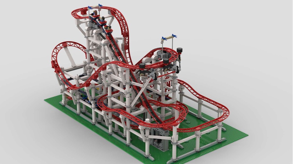 LEGO MOC-180808 Basic Roller Coaster by BKu | Rebrickable - Build with LEGO