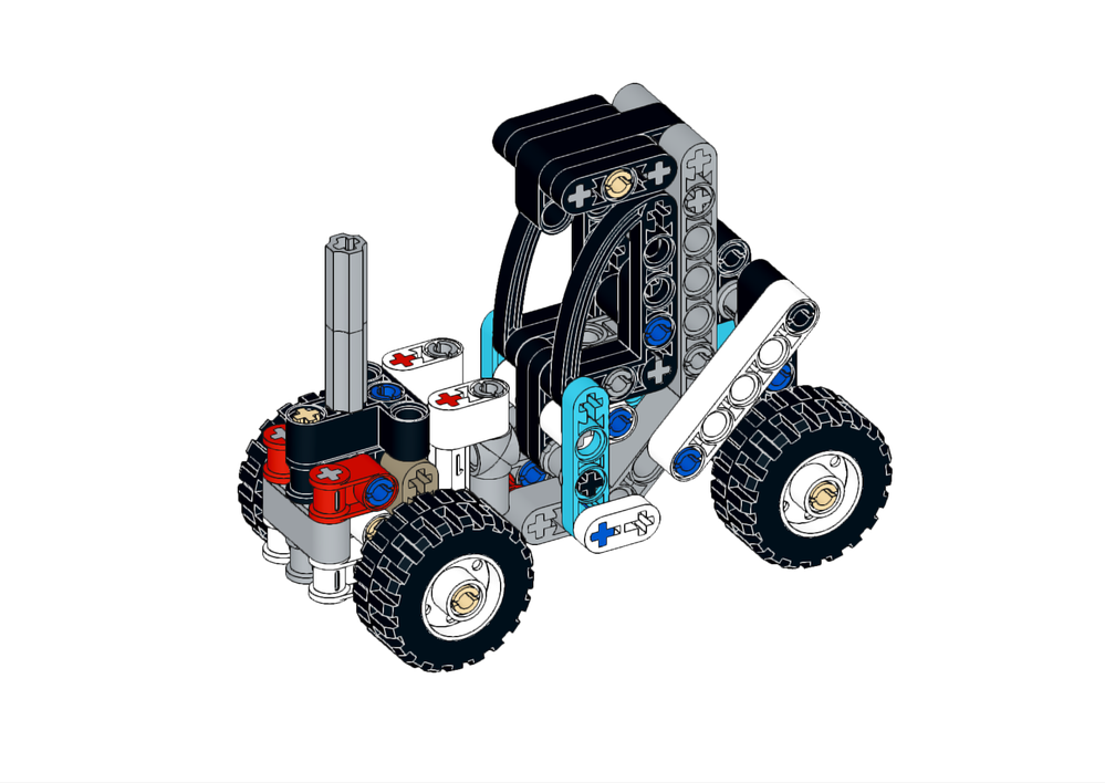 LEGO MOC-180832 Articulated Tractor by NARP | Rebrickable - Build with LEGO