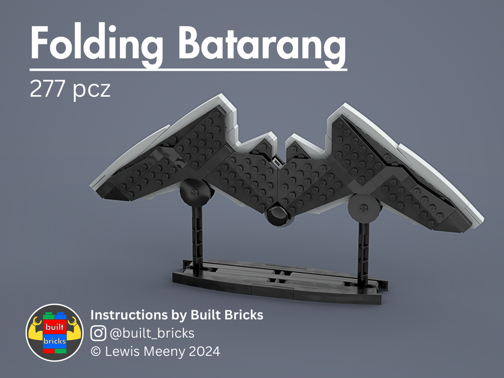 LEGO MOC Folding Batarang by built_bricks | Rebrickable - Build with LEGO