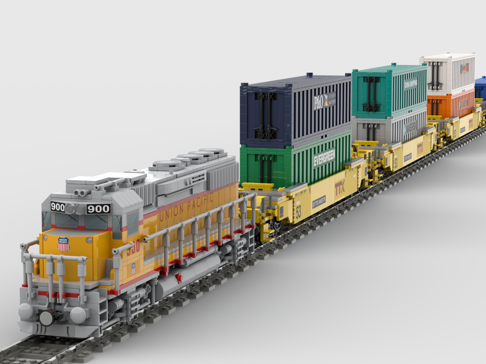 LEGO MOC Container Car DTTX (stand-alone) by langemat | Rebrickable ...