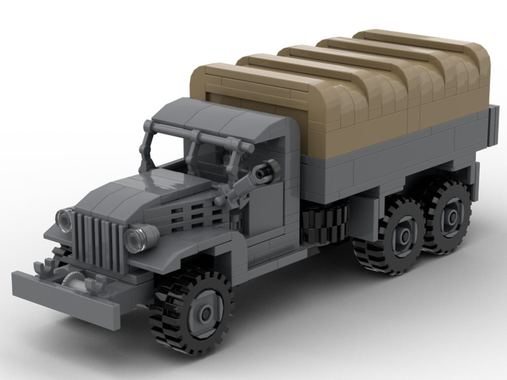 Maquette GMC CCKW 1/35 - BuildArmy - Véhicule Militaire WW2 - Brique Compatible - Notice Dématérialisée