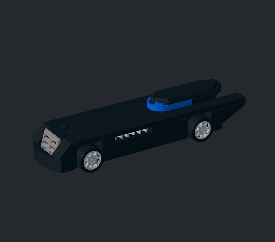 LEGO MOC Batman The Animated Series Batmobile (with pull-back motor ...