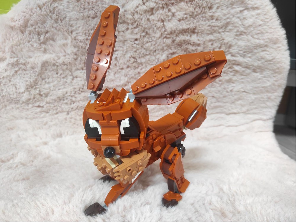 Lego Moc 31154 Eevee By Jheewee Rebrickable Build With Lego 6399