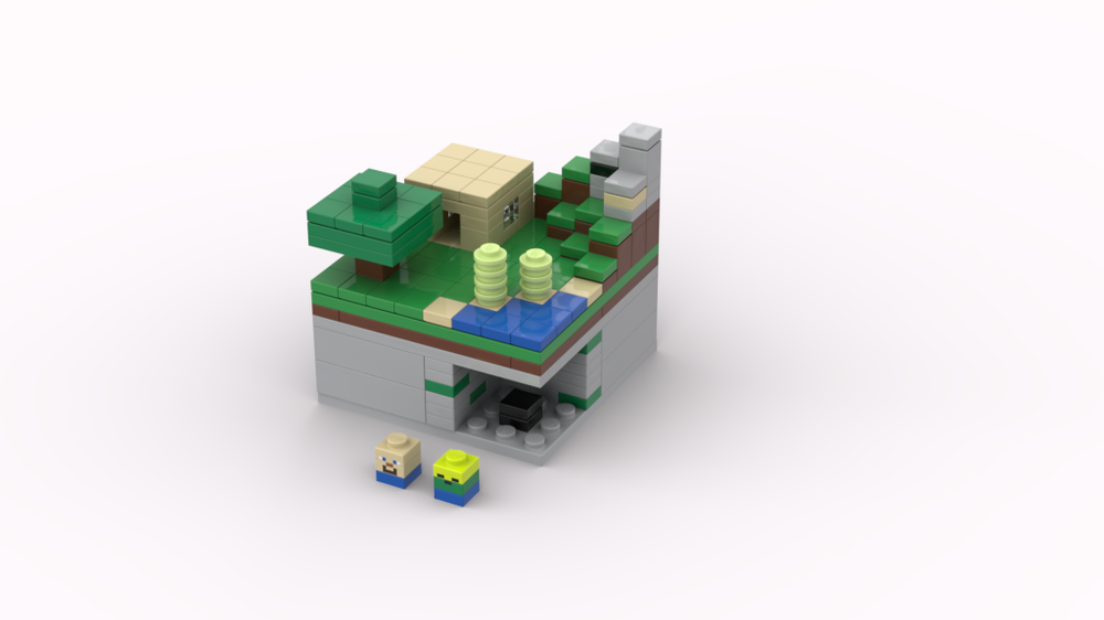 LEGO MOC micro minecraft world: the base by brickman0205 | Rebrickable ...