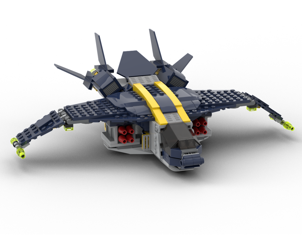 LEGO MOC-181076 Agents Twinjet (Quinjet Recolor) by data.bricks
