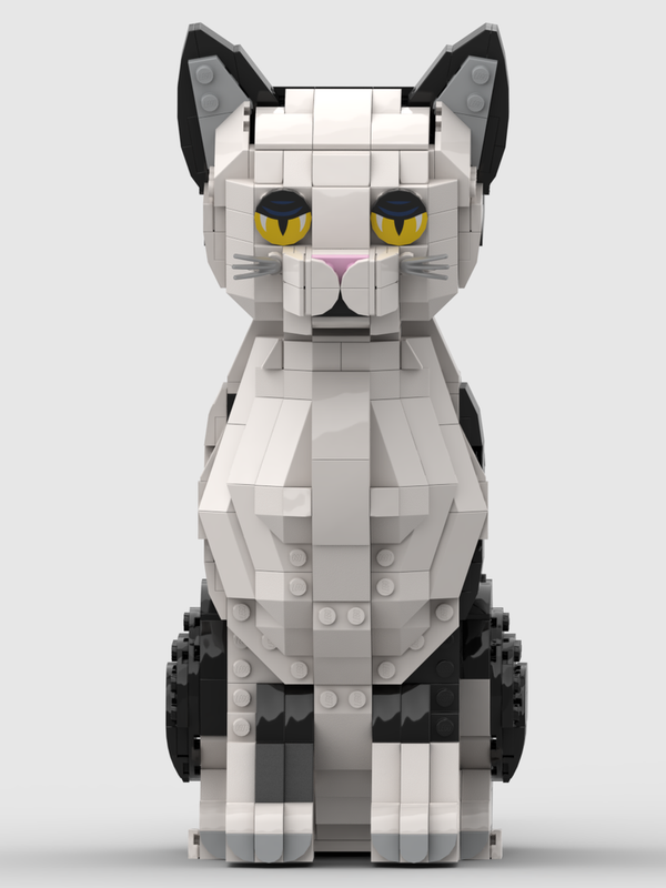 LEGO MOC Cat BW by RenjiFranz | Rebrickable - Build with LEGO