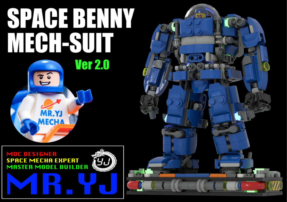 LEGO MOC SPACE BENNY MECH-SUIT Ver2.0 by MR.YJ | Rebrickable - Build ...