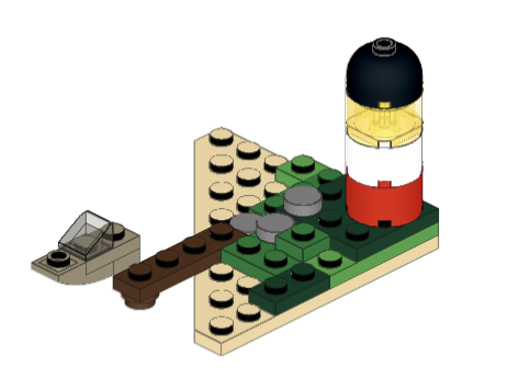 LEGO MOC-181528 Miniature Lighthouse by MB MocWorks | Rebrickable ...