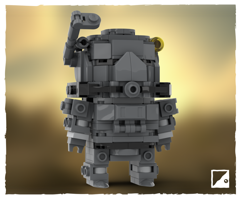 Lego Moc Fallout Lego Brickheadz Moc ~ T 60 Power Armor By Tobibrickz Rebrickable Build 3844