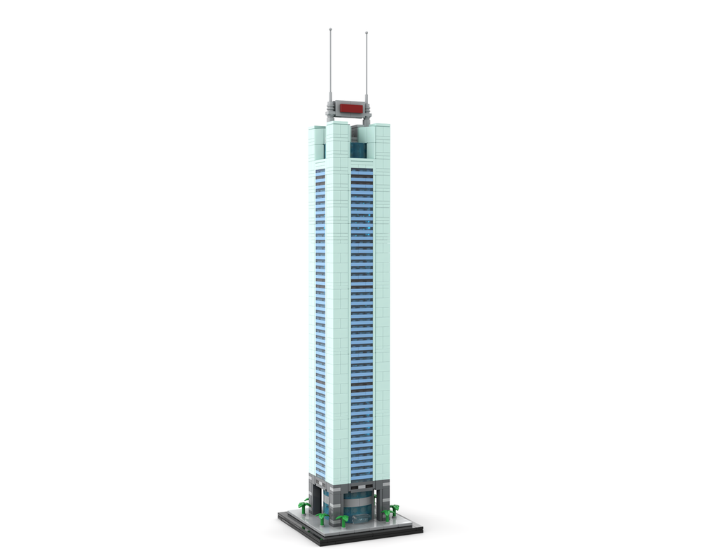 LEGO MOC CITIC Plaza 1:800 Scale by SPBrix | Rebrickable - Build with LEGO