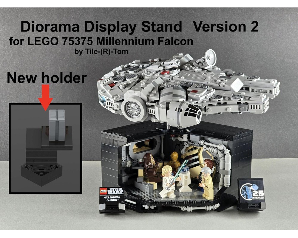 LEGO MOC-181751 Diorama Display Stand for 75375 Falcon 2024 V2