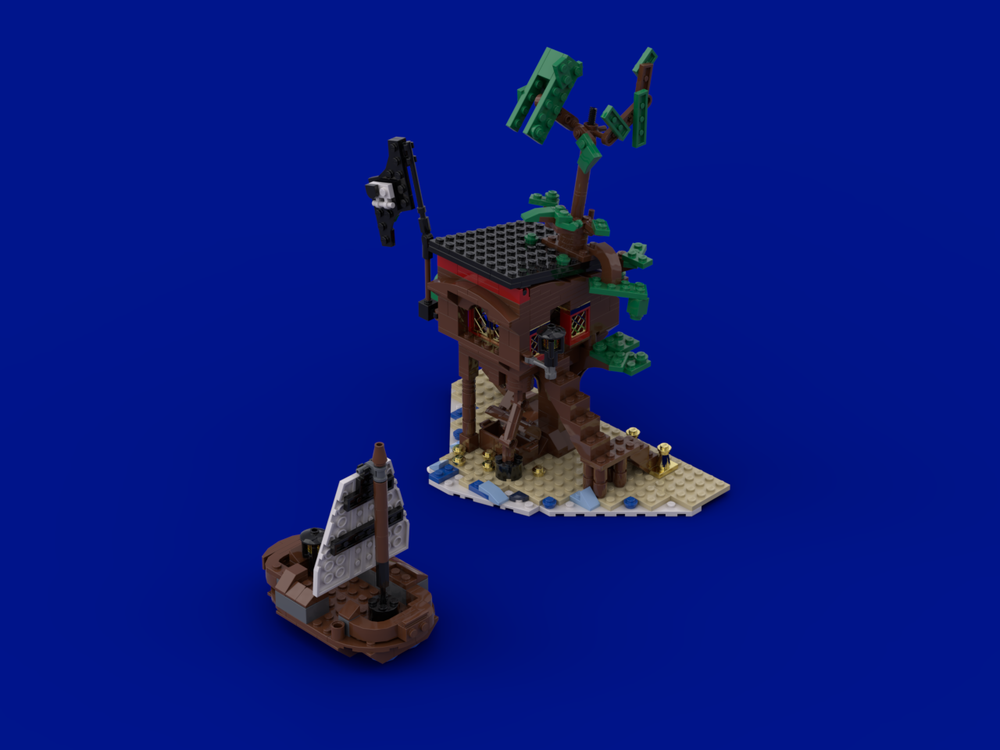 LEGO MOC treehouse on an island by Kai09galen | Rebrickable - Build ...