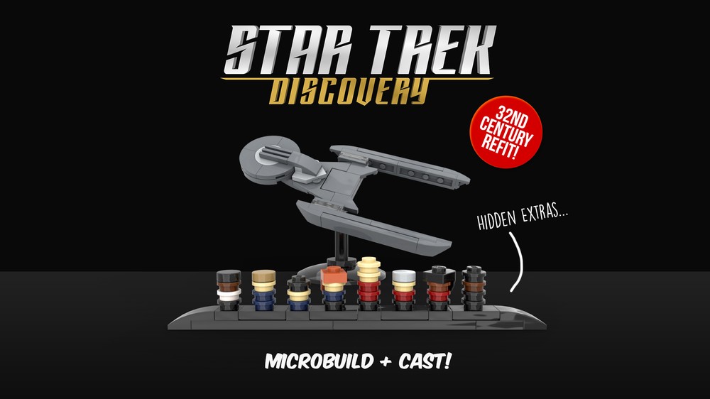 LEGO MOC Star Trek USS Discovery 32nd Century refit — polybag-style ...