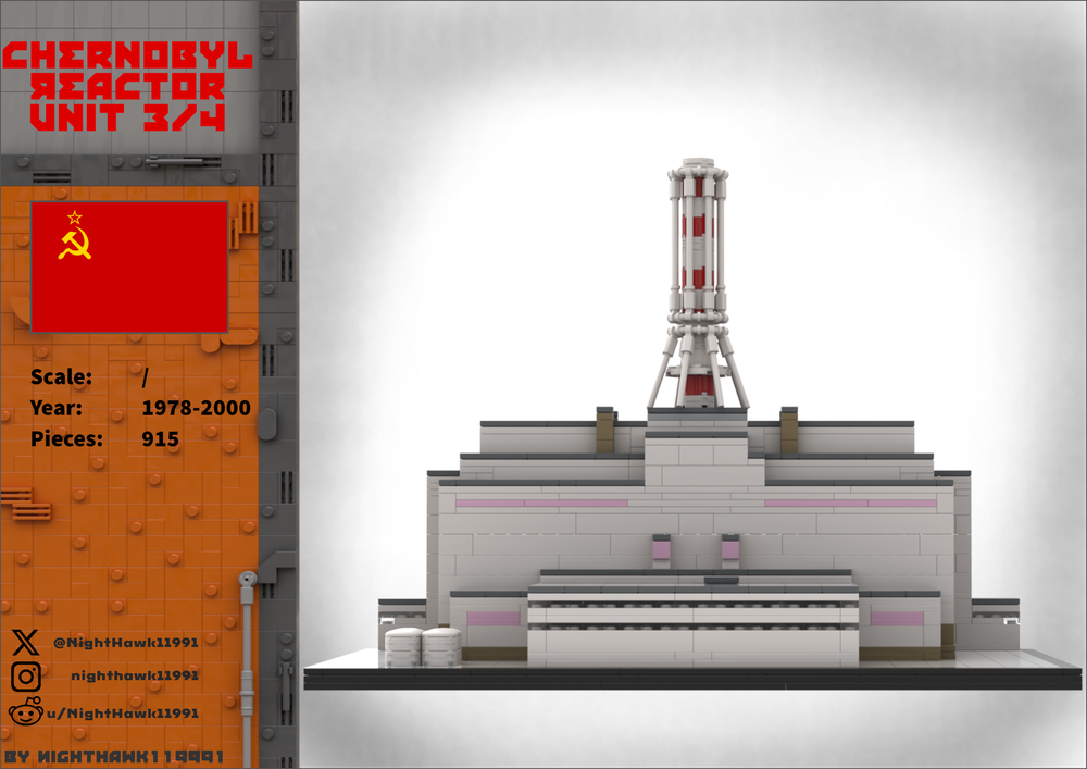 LEGO MOC The Vladimir Ilyich Lenin Nuclear Power Plant (Chernobyl) by ...