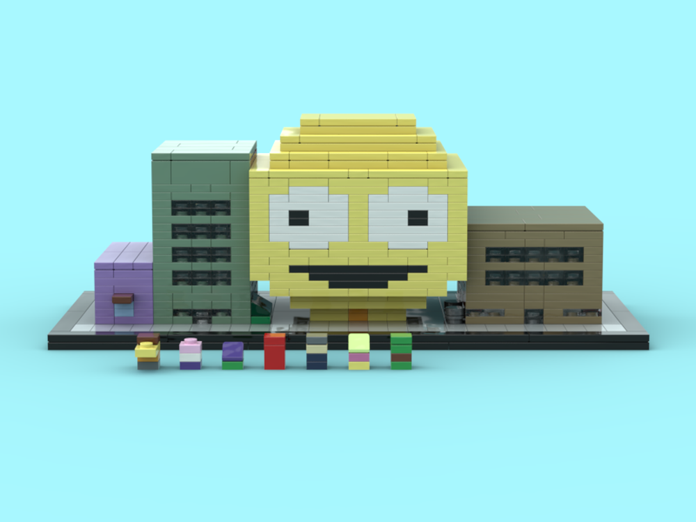 LEGO MOC Smiling Friends Building - Microscale by flavorbricks ...