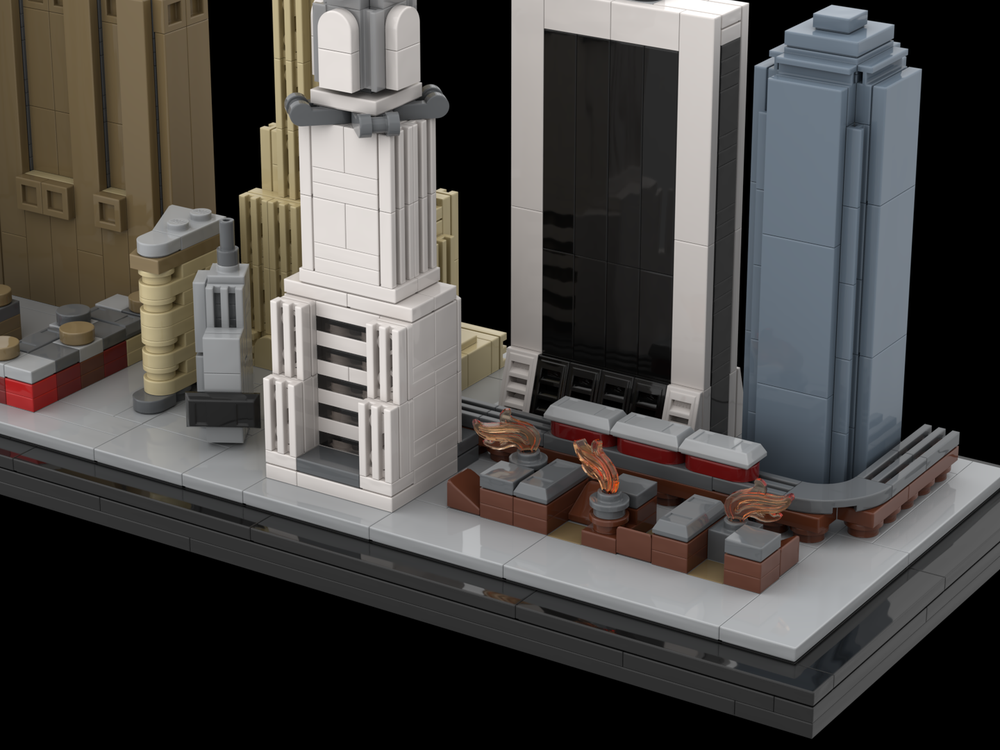 LEGO MOC New York City Skyline 1970's by Taters | Rebrickable - Build ...