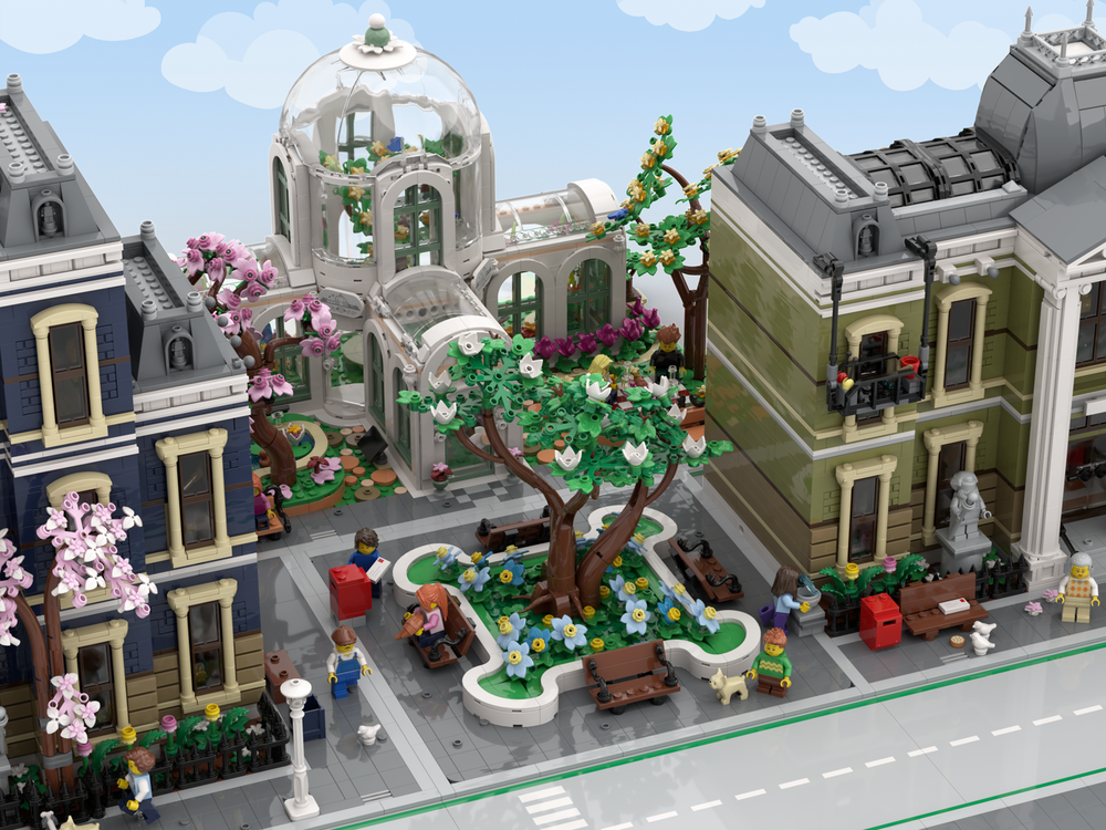 LEGO MOC Historical Modular Park by Isibricks | Rebrickable - Build ...