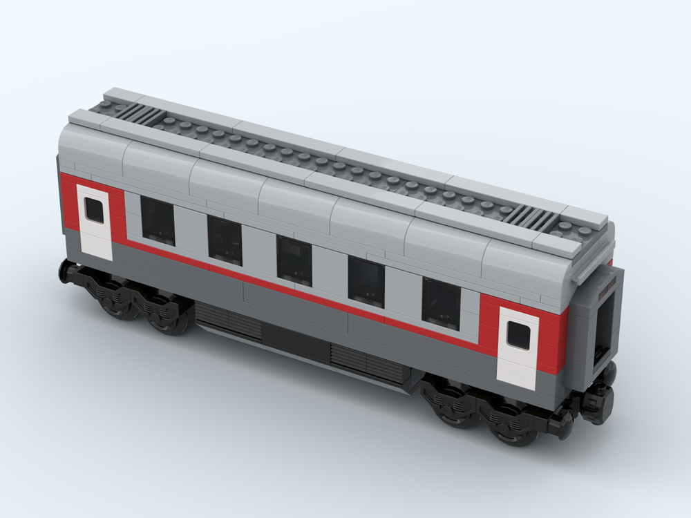 LEGO MOC Passenger Train RZD by igrolabs | Rebrickable - Build with LEGO