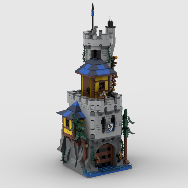 LEGO MOC Black Falcons - RockLake Castle by MidiBricks | Rebrickable ...