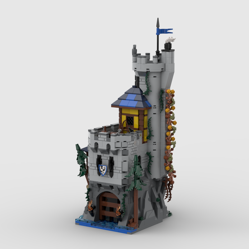 LEGO MOC Black Falcons - RockLake Castle By MidiBricks | Rebrickable ...