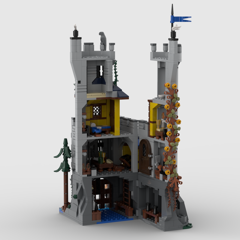 LEGO MOC Black Falcons - RockLake Castle by MidiBricks | Rebrickable ...