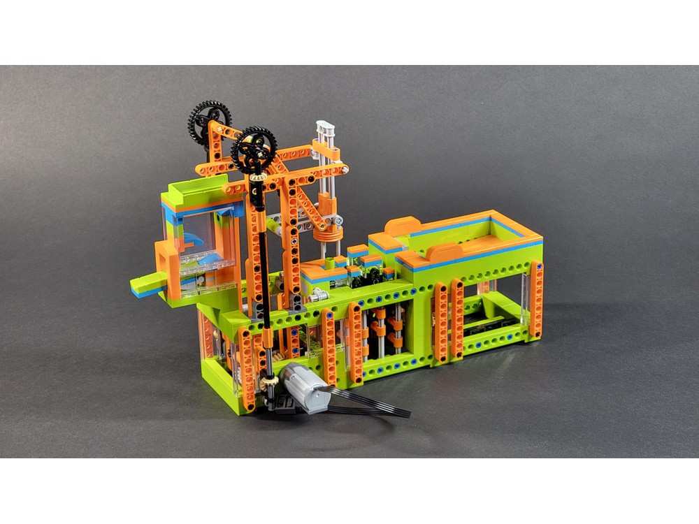 LEGO MOC-182156 Lime/Orange Rat Stamper Lego GBC Module by jjsherm2 ...