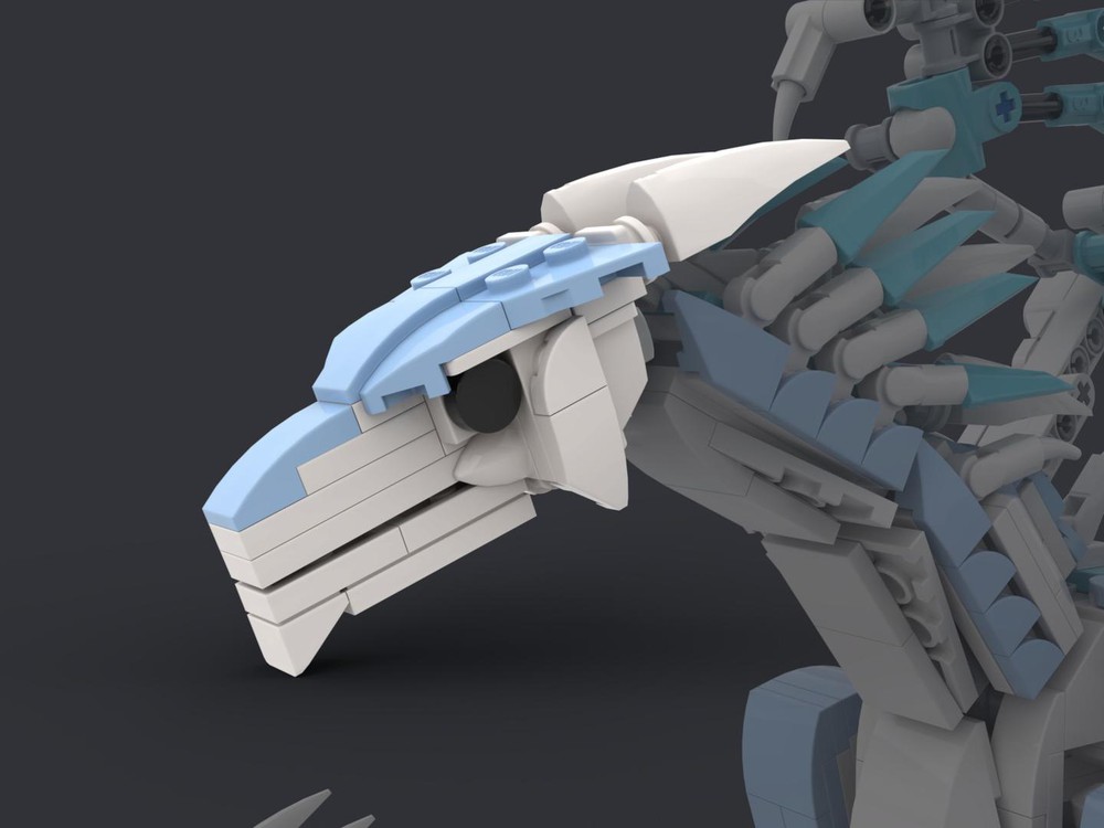 LEGO MOC IceWing Improved Head by Woffle Dude | Rebrickable - Build ...