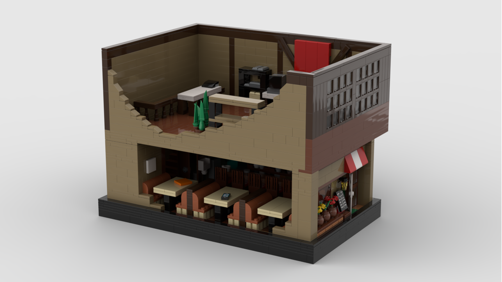 LEGO MOC Persona 5 Cafe Leblanc Attic by goldengamer72 | Rebrickable ...