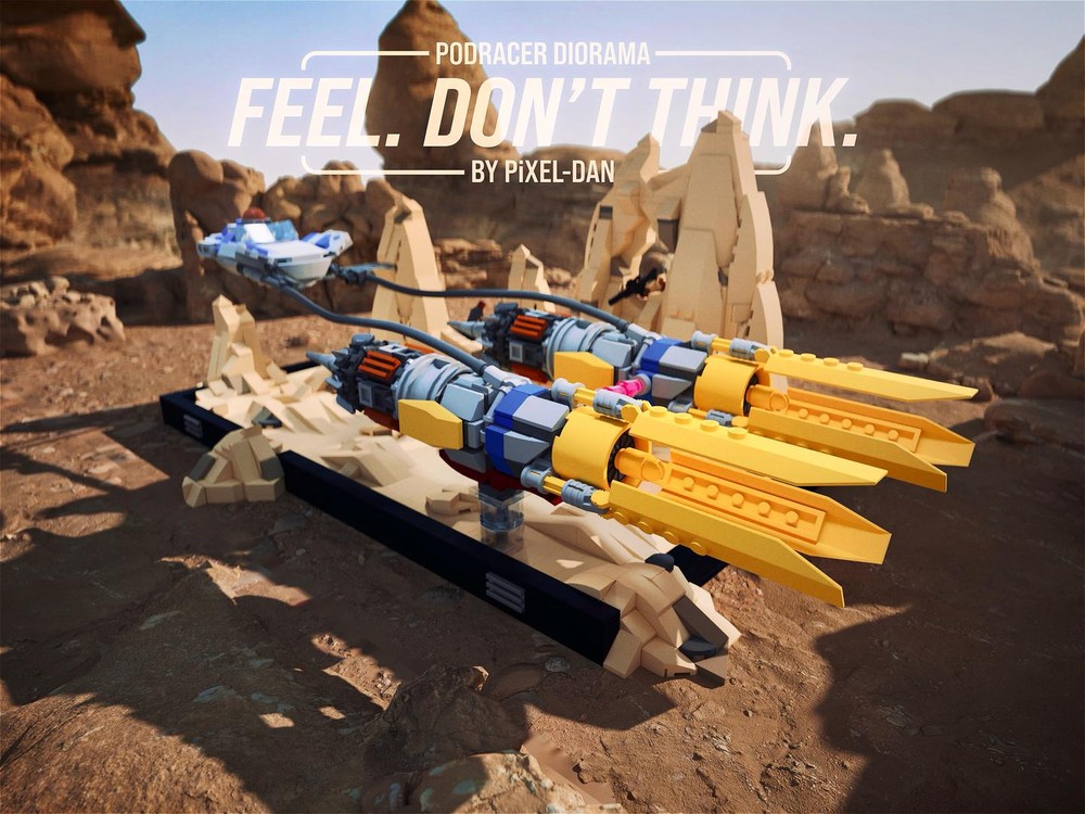 LEGO MOC-182278 PiXEL-DANs FEEL. DON'T THINK. A POD RACER DIORAMA. by ...