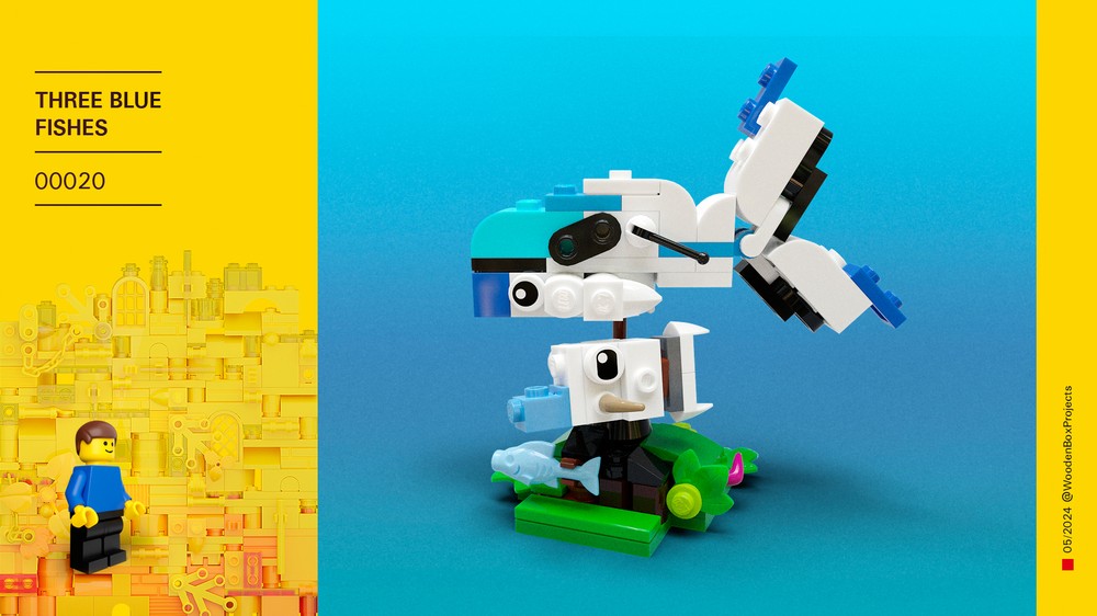 LEGO MOC-182425 Three Blue Fishes by WoodenBoxProjects | Rebrickable ...