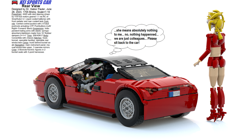 LEGO MOC-182434 Kei Sports Car by gjpauler | Rebrickable - Build