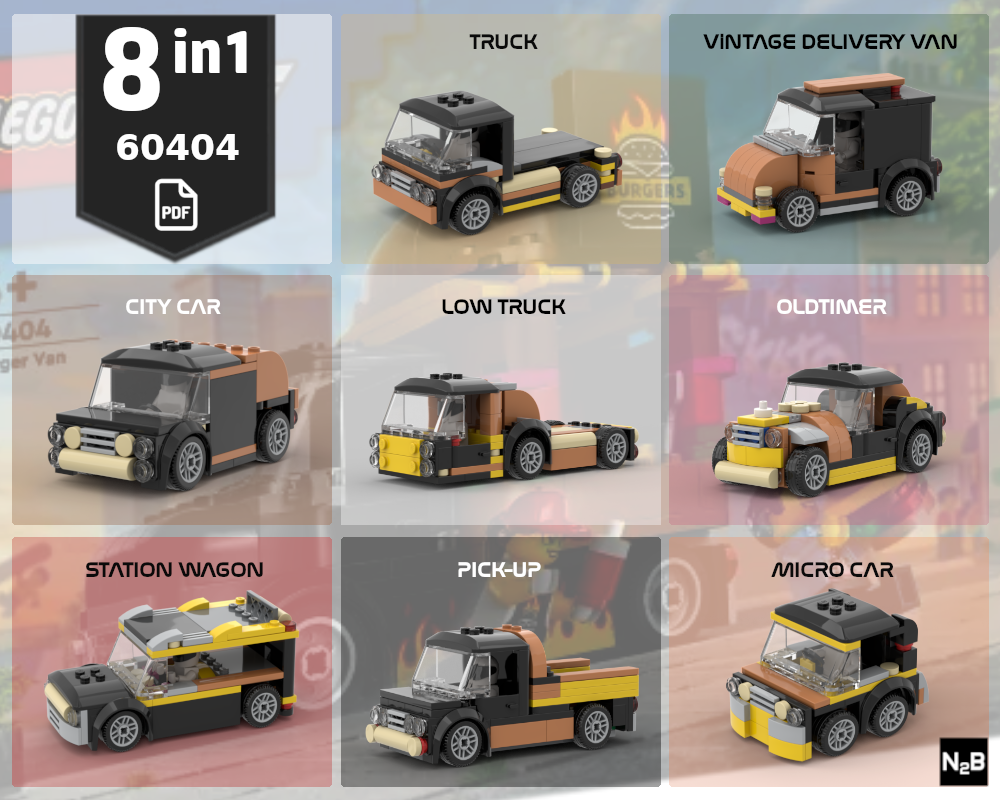 LEGO MOC Lego 60404 Builder's Pack 8 in 1 by n2brick | Rebrickable