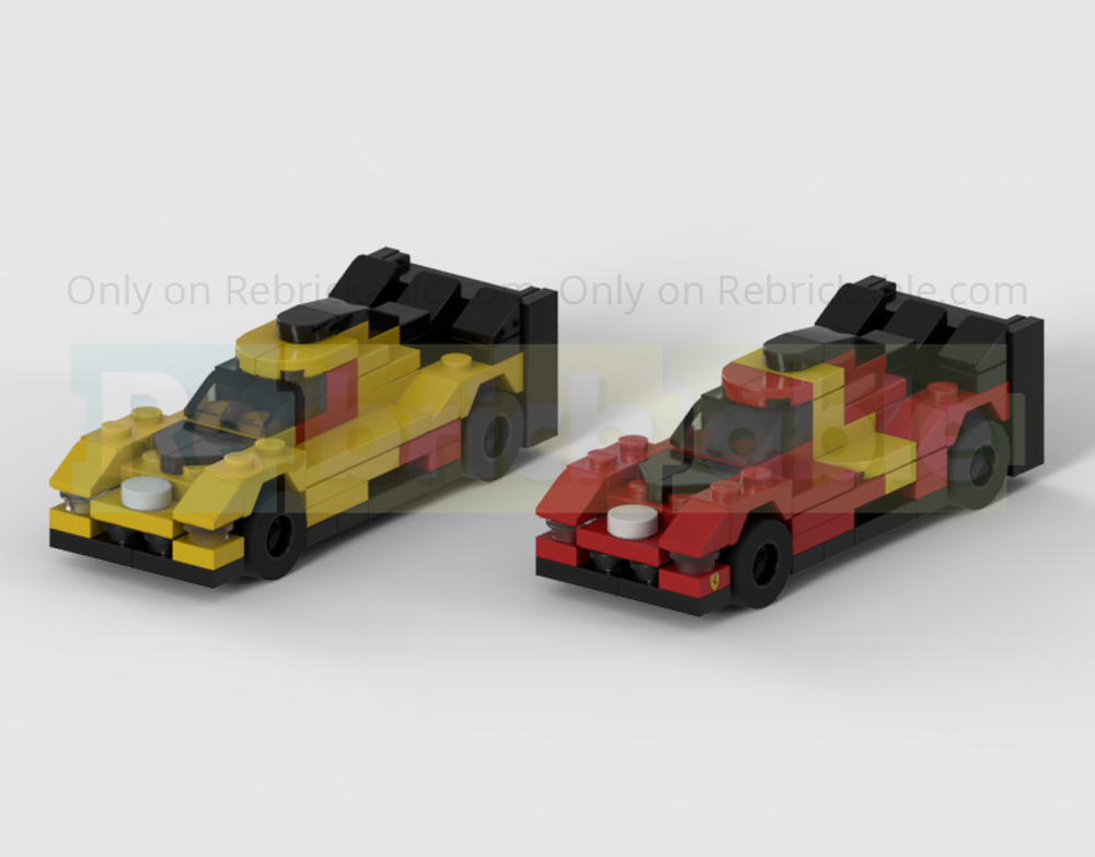 LEGO MOC Pair Of Ferrari 499P Hypercar Racing Cars - Half Speed ...