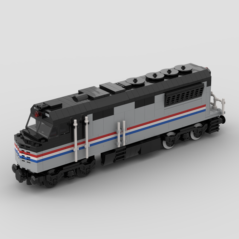 LEGO MOC Amtrak diesel locomotive with PF control by josszo ...