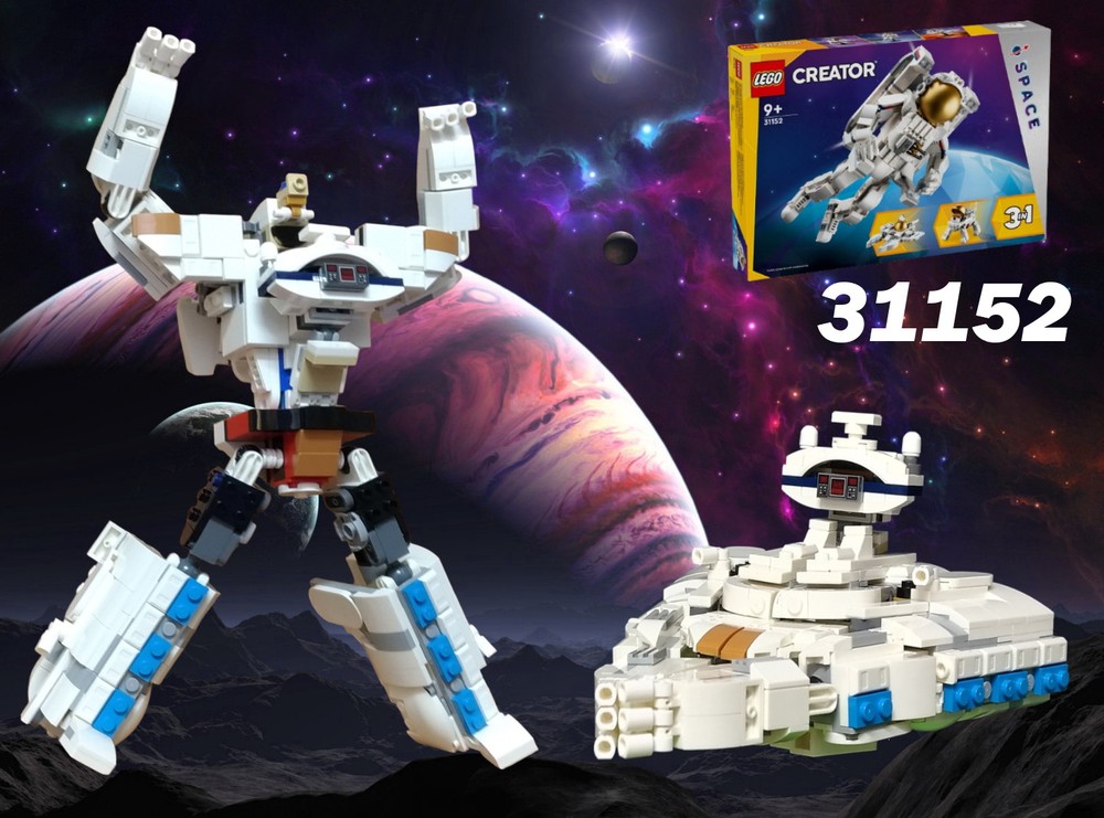 LEGO MOC Transformer Star-destroyer robot using set 31152 by