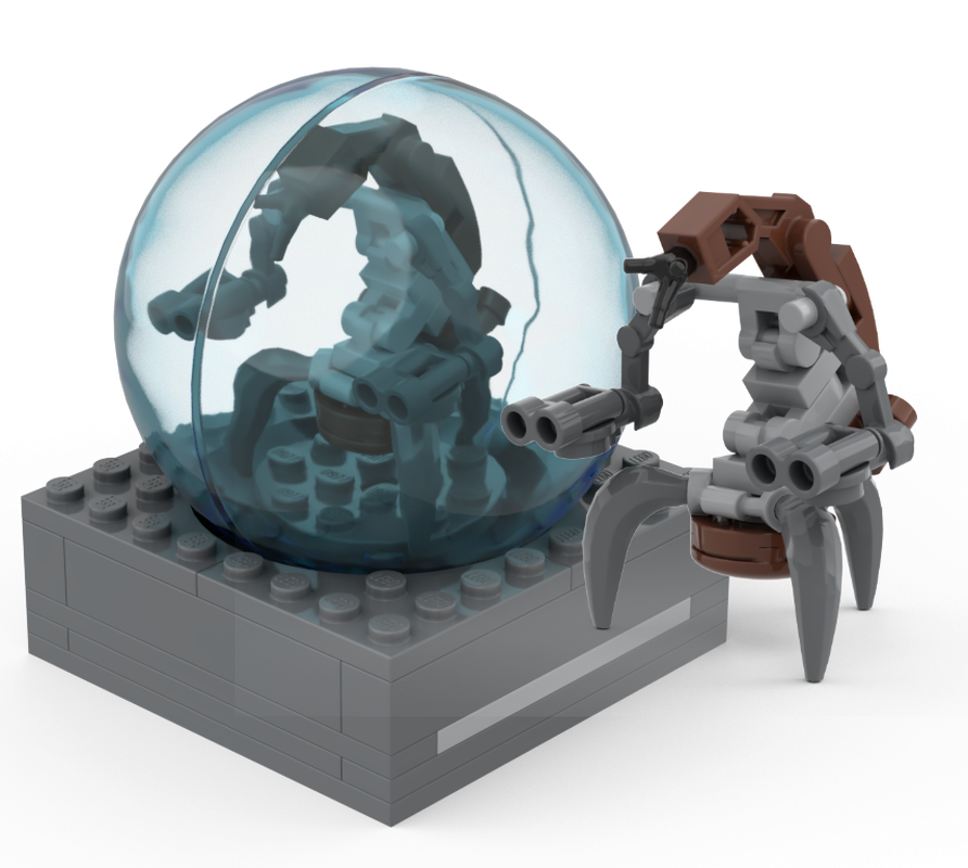 LEGO MOC Droideka with Shield Generator Bubble by zachpieces ...