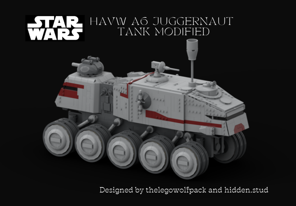 LEGO MOC Modified HAVw A6 juggernaut tank by thelegowolfpack