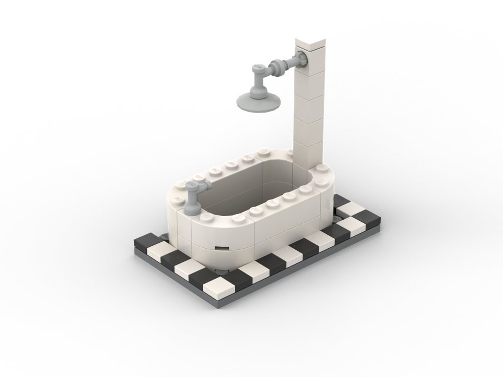 LEGO MOC Bathtub by bloco_de_ideias | Rebrickable - Build with LEGO