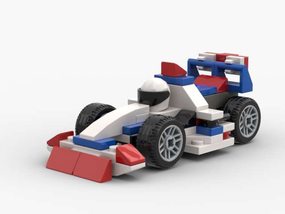 LEGO MOC F1 PullBack Car (V2) by BrickFanFilms Rebrickable Build