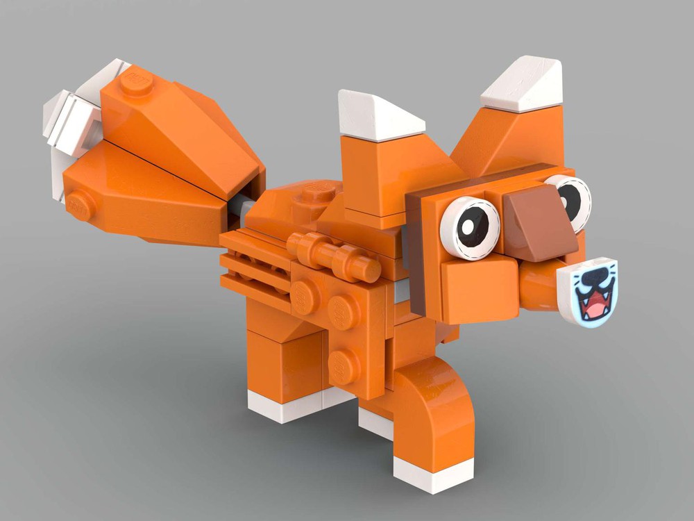 LEGO MOC Happy Little Fox by penumbra12 | Rebrickable - Build with LEGO