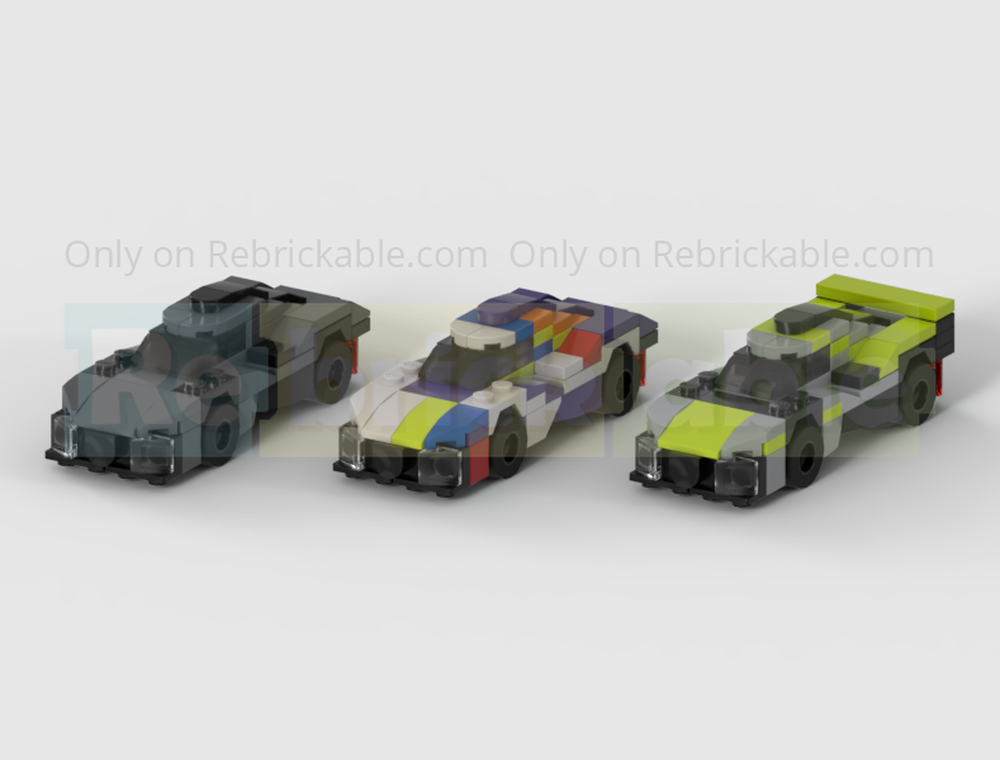 LEGO MOC Pack Of 3 Peugeot 9X8 Hypercar Racing Cars - Half Speed ...